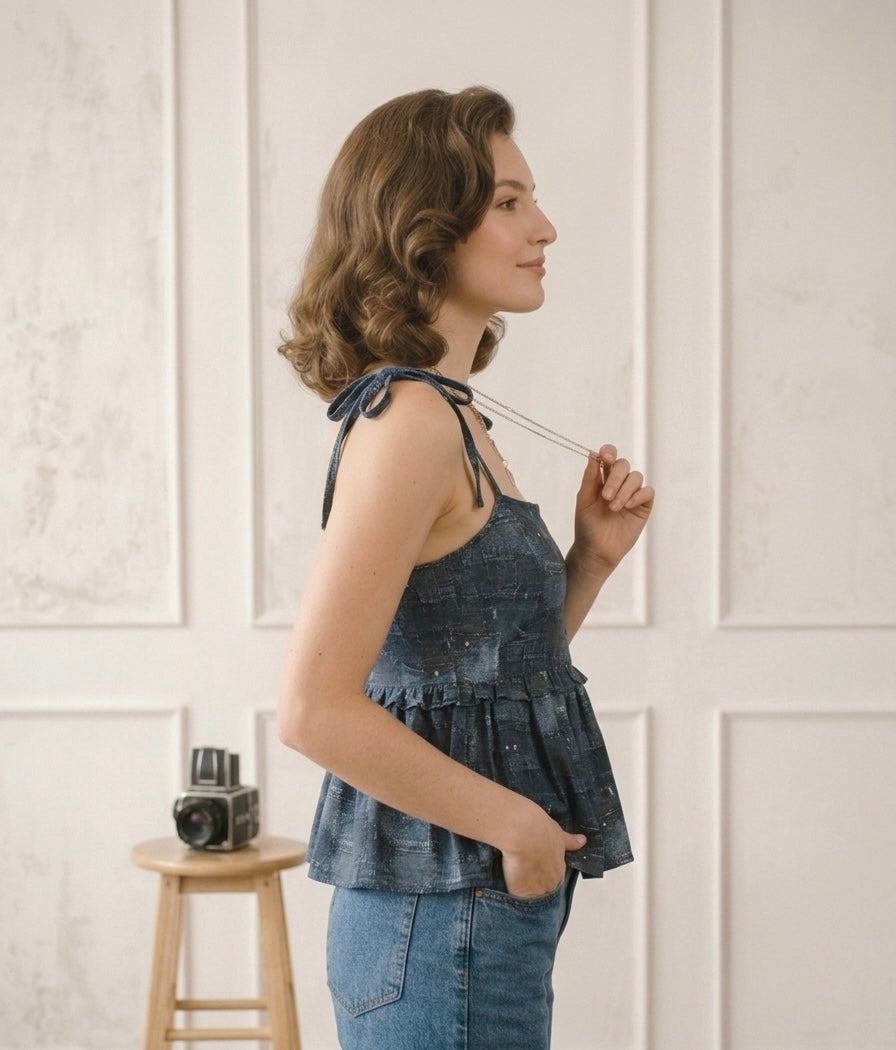 Blue print Babydoll