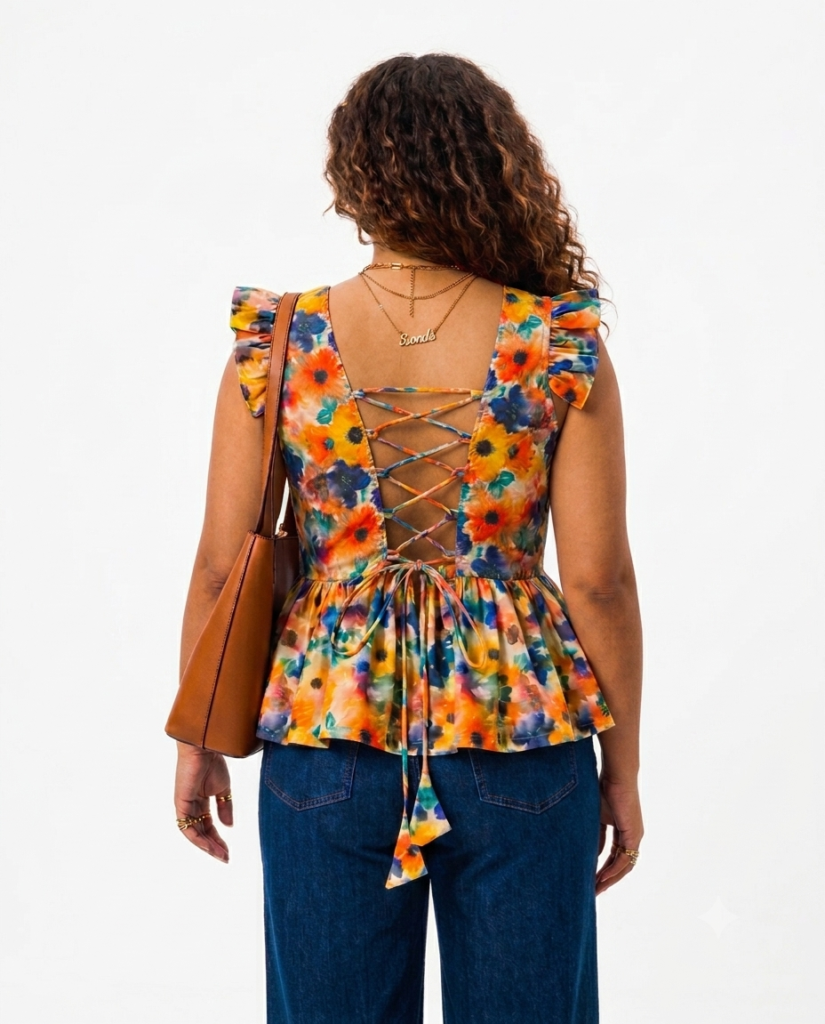 Sun-Drenched Floral Top